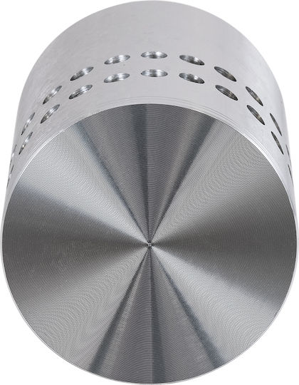 GloboStar Stains Επιτοίχια Εξωτερική Πλαφονιέρα LED IP44 5W με Ψυχρό Λευκό Φως 5.5x5.5εκ.