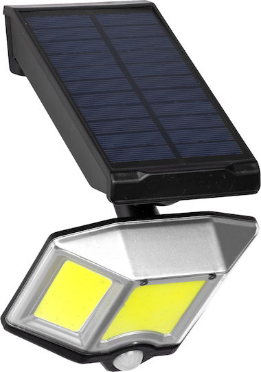 GloboStar Στεγανός Ηλιακός Προβολέας LED 20W Ψυχρό Λευκό 6000K με Αισθητήρα Κίνησης IP65