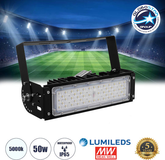 GloboStar Goliath Rezistent la apă Proiector LED 50W Alb Rece 5000K IP65