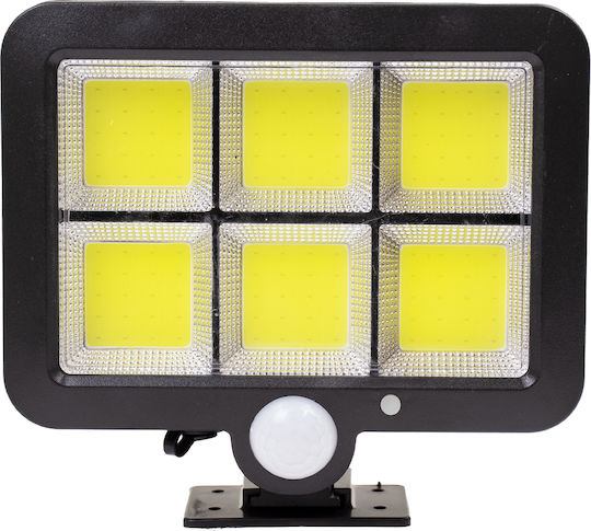GloboStar Στεγανός Ηλιακός Προβολέας LED 35W Ψυχρό Λευκό 6000K με Αισθητήρα Κίνησης και Φωτοκύτταρο IP65