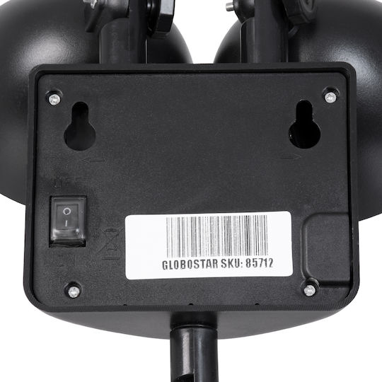 GloboStar Στεγανός Ηλιακός Προβολέας LED 10W Ψυχρό Λευκό 6000K με Αισθητήρα Κίνησης IP54