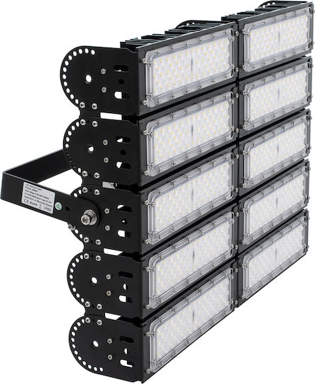 GloboStar Goliath Στεγανός Προβολέας LED 500W Ψυχρό Λευκό 5000K IP65
