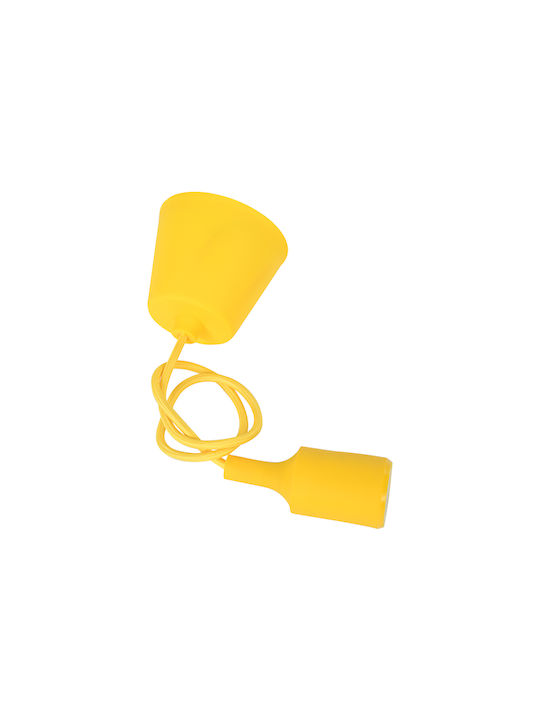 GloboStar Cablito Pendant Light Yellow with Socket E27 4x110cm