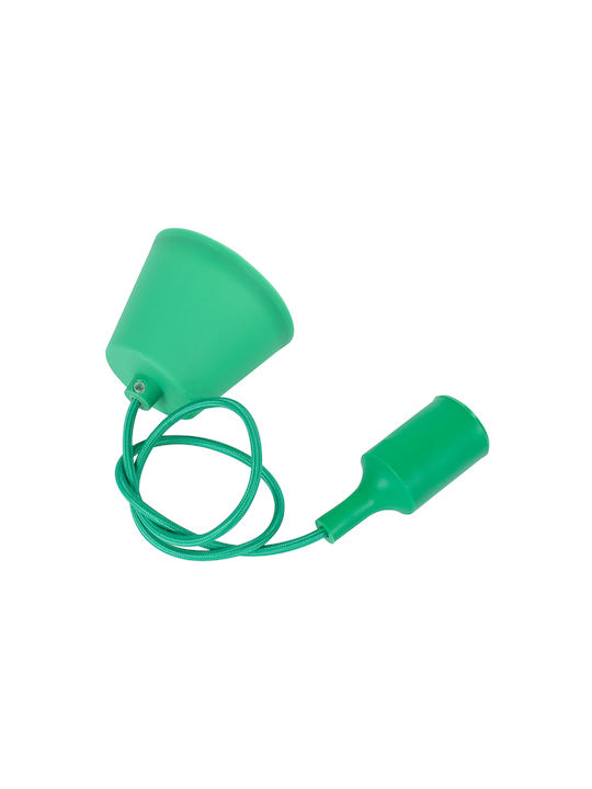 GloboStar Cablito Pendant Light Green with Socket E27 4x110cm
