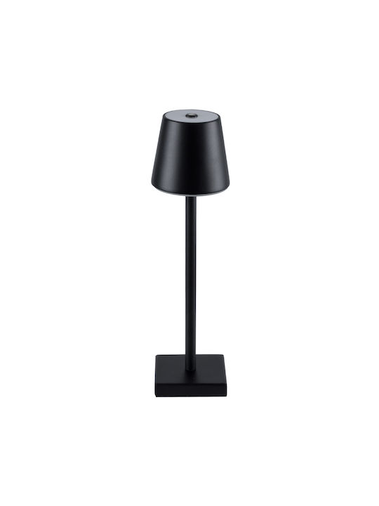 GloboStar Nega Metal Table Lamp LED with Black Shade and Base