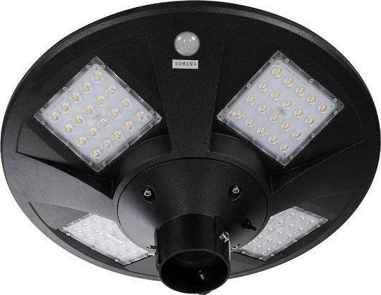 GloboStar Ηλιακό Φωτιστικό Δαπέδου 25W 1800lm Θερμό Λευκό 2700K με Αισθητήρα Κίνησης, Φωτοκύτταρο και Τηλεχειριστήριο IP65 50x50x20εκ.