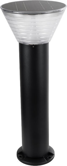 GloboStar VEGGIE Ηλιακό Φωτιστικό Δαπέδου Κολωνάκι 10W 330lm Ψυχρό Λευκό 6000K με Αισθητήρα Κίνησης και Φωτοκύτταρο IP65 23x23x60εκ.
