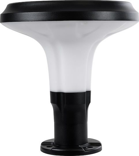 GloboStar Ηλιακό Φωτιστικό Δαπέδου Κολωνάκι 10W 330lm Ψυχρό Λευκό 6000K με Αισθητήρα Κίνησης και Φωτοκύτταρο IP65 25x25x28εκ.