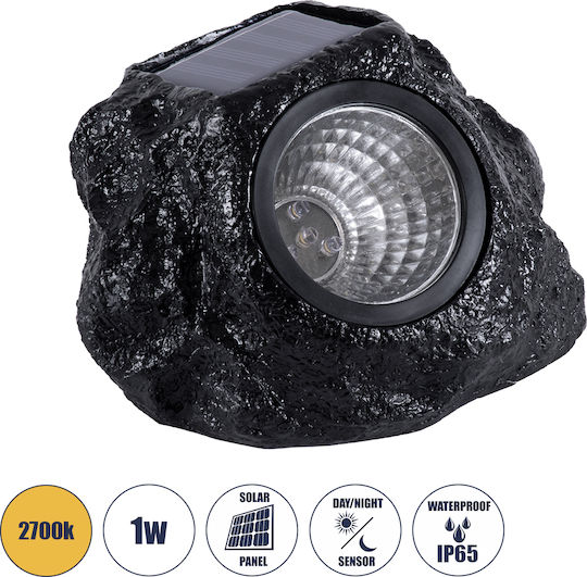 GloboStar Solar Light Floor Vrachaki 1W 100lm Warm White 2700K with Motion Sensor and Photocell IP65