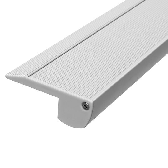 GloboStar Set 25 Pieces External LED Strip Aluminum Profile Corner Stairs with Opal Cover 100x5.9x2.1cm
