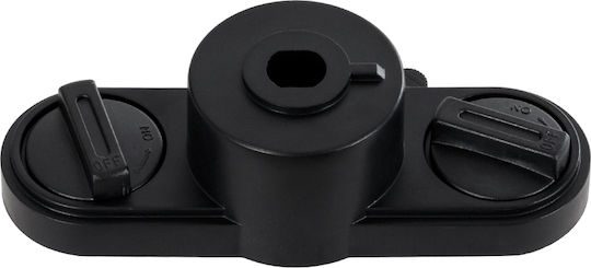 GloboStar Βάση Τοποθέτησης για Φωτιστικά Μαύρη 60911