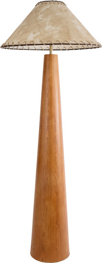 GloboStar Maspalomas Floor Lamp H145xW55cm. with Socket for Bulb E27 Beige