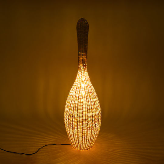 GloboStar Paradis Floor Lamp H100xW30cm. with Socket for Bulb E27 Beige