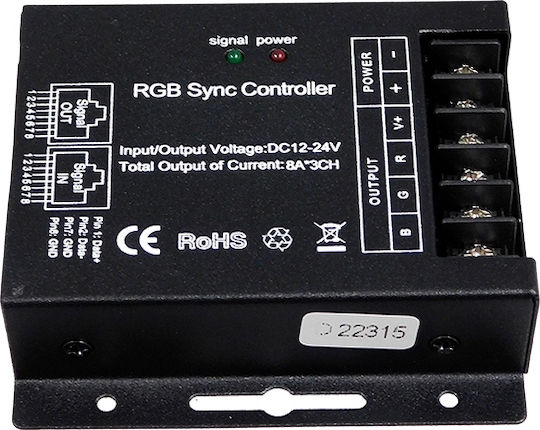 GloboStar Fără fir RGB Controller Tactil RF: RF (Radiofrecvență) cu Telecomandă 2.4G 73410