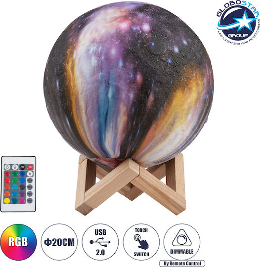 GloboStar Kaotica Dekorative Lampe Mondlicht Mehrfarbig
