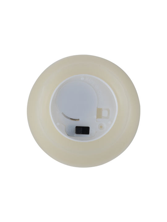 GloboStar Διακοσμητικό Φωτιστικό CANDLE LED Κερί 2τμχ 6x5εκ.