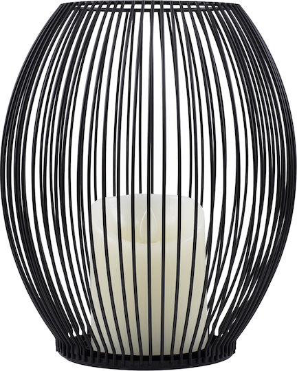 GloboStar Διακοσμητικό Φωτιστικό Candle LED Θερμό Λευκό 2700K Κερί 19x19x24εκ.