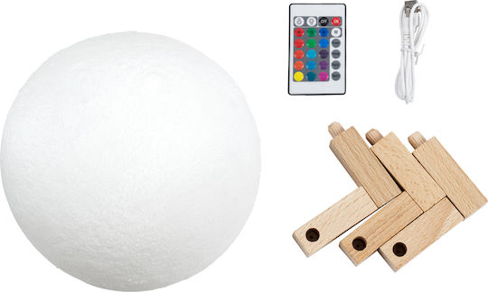 GloboStar Dekorative Lampe Mondlicht Weiß
