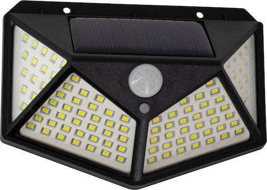GloboStar Wall Mounted Solar Light 10W 1000lm Cold White 6000K with Motion Sensor and Photocell IP65