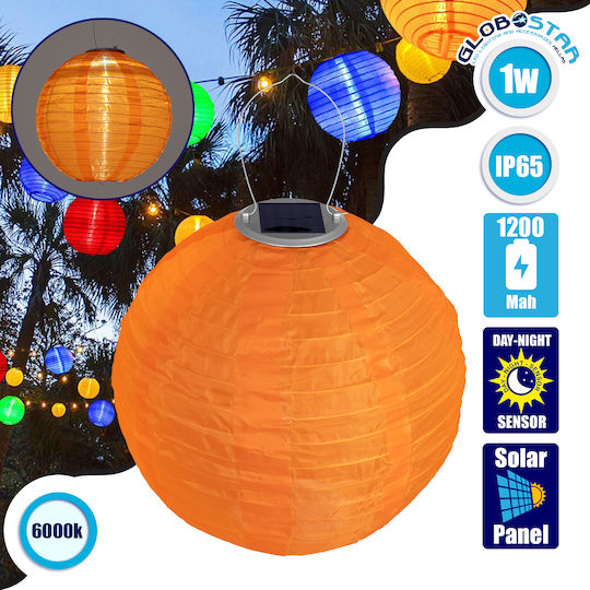 GloboStar Hängend Solarleuchte Ampel 1W 100lm Kaltweiß 6000K mit Fotokontakt IP65