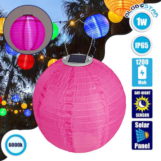 GloboStar Hanging Solar Light Traffic light 1W 100lm Cold White 6000K with Photocell IP65