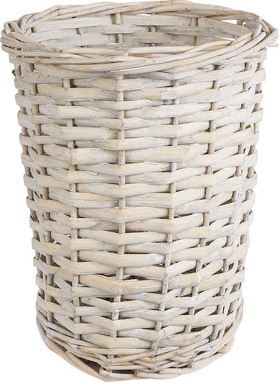 GloboStar Planter Wooden White with Stand 19x19x24cm.