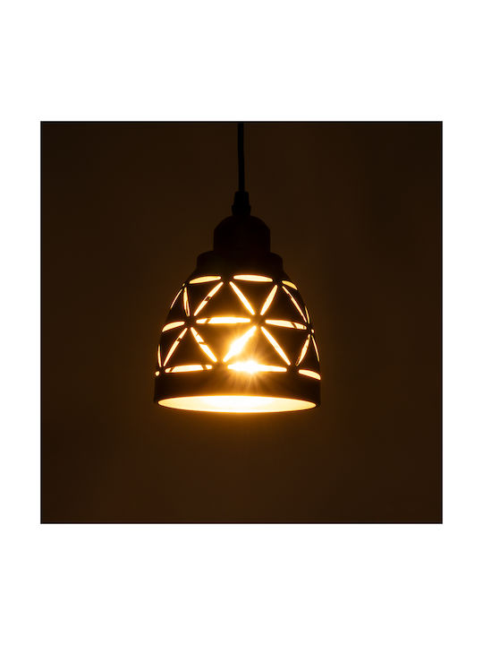 GloboStar Coolie Pendant Light Black Bell with Socket E27 13x13cm