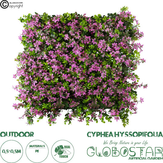 GloboStar Panou artificial de frunziș 50x50cm Garden