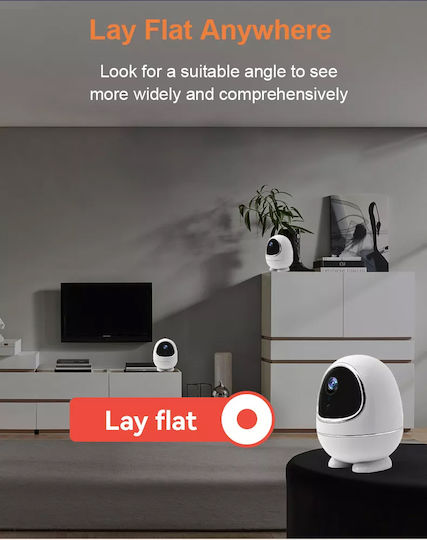 GloboStar 86008 IP Surveillance Camera Wi-Fi Full HD 1080p Battery with Two-Way Communication