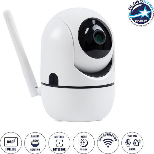 GloboStar 76078 IP Surveillance Camera Wi-Fi Full HD 1080p with Two-Way Communication