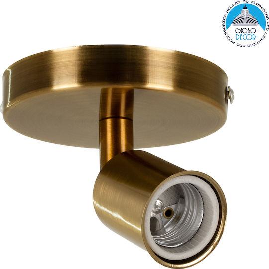 GloboStar Sara Einzel Spot mit Fassung E27 in Gold Farbe