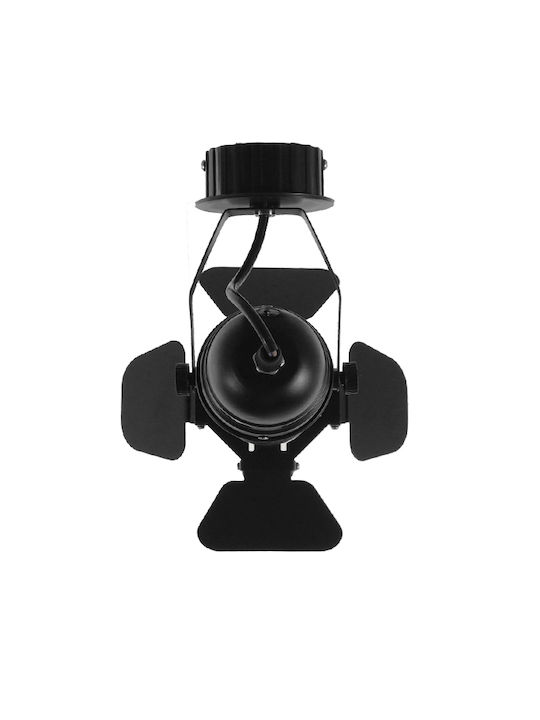 GloboStar Chicago Single Spot with Socket E27 in Black Color