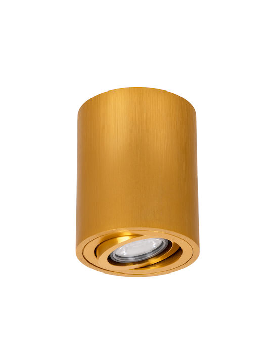 GloboStar AKIRA Round Single Spot with Socket GU10 in Gold Color