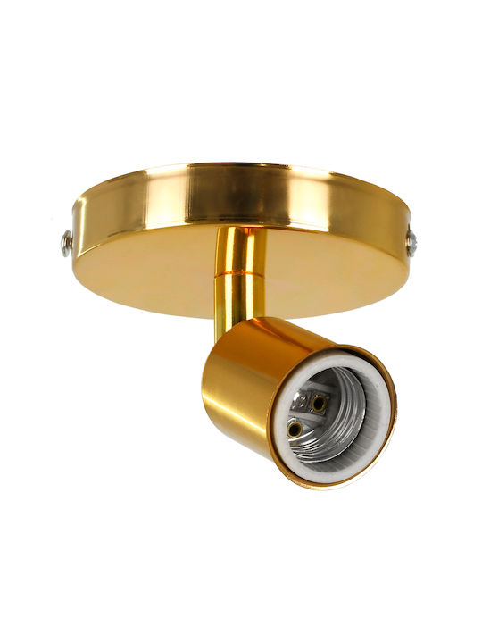 GloboStar Sara Single Spot with Socket E27 in Gold Color