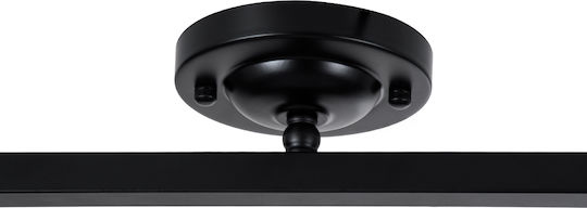 GloboStar Industrial Cannes Spot with 4 Lights and with Socket E27 in Black Color