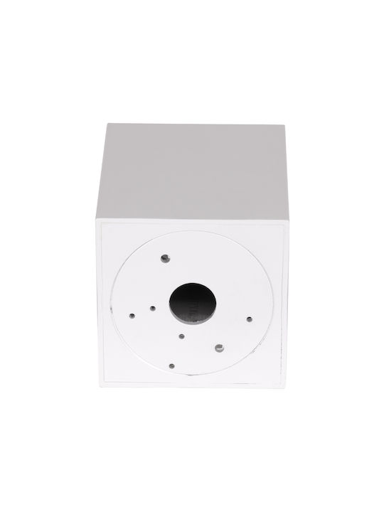 GloboStar AKIRA Square Single Spot with Socket GU10 in White Color