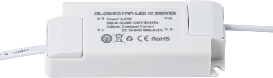 GloboStar Ρυθμιζόμενο Τροφοδοτικό LED IP20 Ισχύος 21W