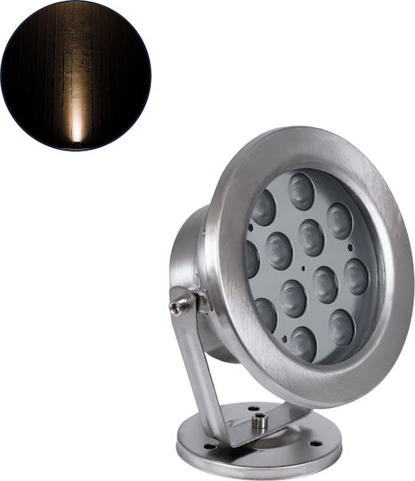 GloboStar Denis Submersible Pool LED Spotlight Warm White 90429