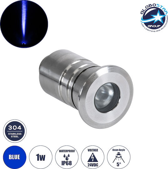 GloboStar Submersible Pool LED Spotlight Blue 90413
