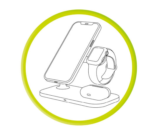 Mobile Origin Ασύρματος Φορτιστής (Qi Pad) Λευκός (FRL-WCH-31-WHT)