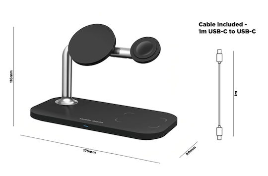 Mobile Origin Ασύρματος Φορτιστής (Qi Pad) Μαύρος (FRL-WCH-31-BLK)