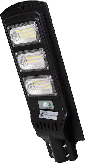 GloboStar Street Solar Light 150W 12000lm Cold White 6000K with Motion Sensor, Photocell and Remote Control IP65