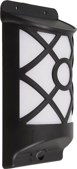 GloboStar Wall Mounted Solar Light Traffic light 3W 90lm Warm White with Motion Sensor and Photocell IP65