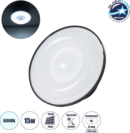 GloboStar Hanging Solar Light Traffic light 15W 1500lm with Cold White Light 6000K IP20