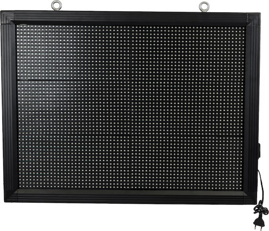 GloboStar Επιγραφή LED Μονής Όψης Αδιάβροχη 72x56cm Μπλε