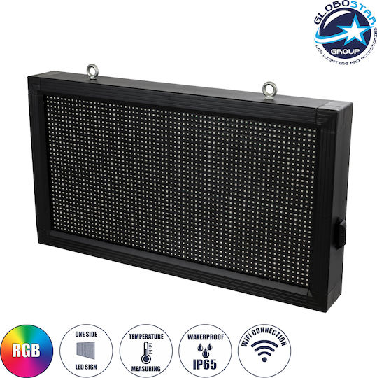 GloboStar LED Beschriftung Einseitig Wasserdicht 72x42.5cm RGB