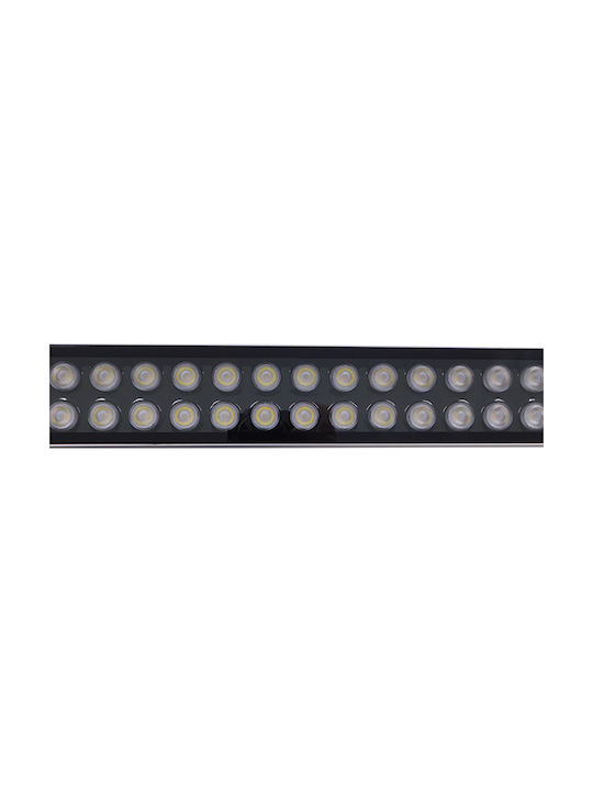 GloboStar Genius Außenstehlampe LED Wall Washer 72W mit Kaltweißem Licht IP66 Silber