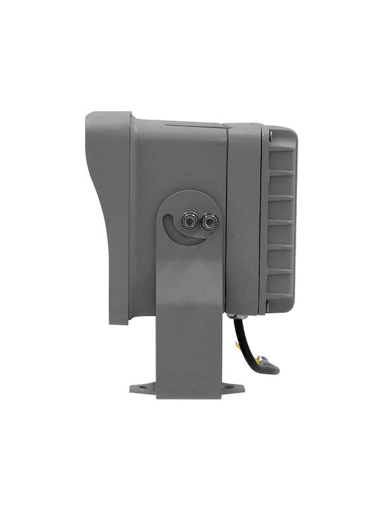 GloboStar FLOOD-XENA Outdoor Lamp LED Wall Washer 24W with Warm White Light IP67 Silver