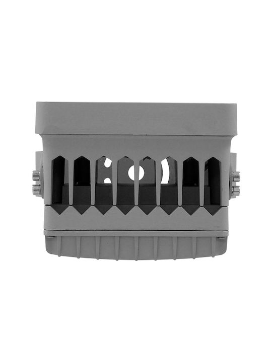 GloboStar FLOOD-XENA Outdoor Lamp LED Wall Washer 24W with Warm White Light IP67 Silver