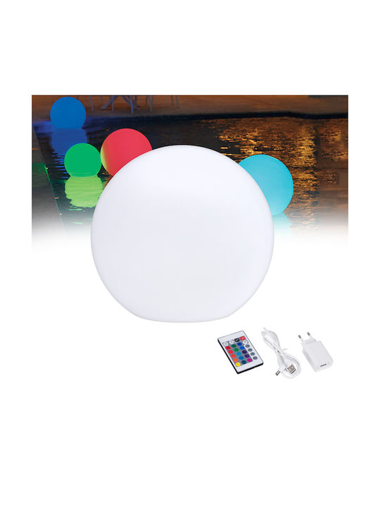 GloboStar Φωτιστικό Γλόμπος LED Εξωτερικού Χώρου 5W RGBW IP67 Λευκό
